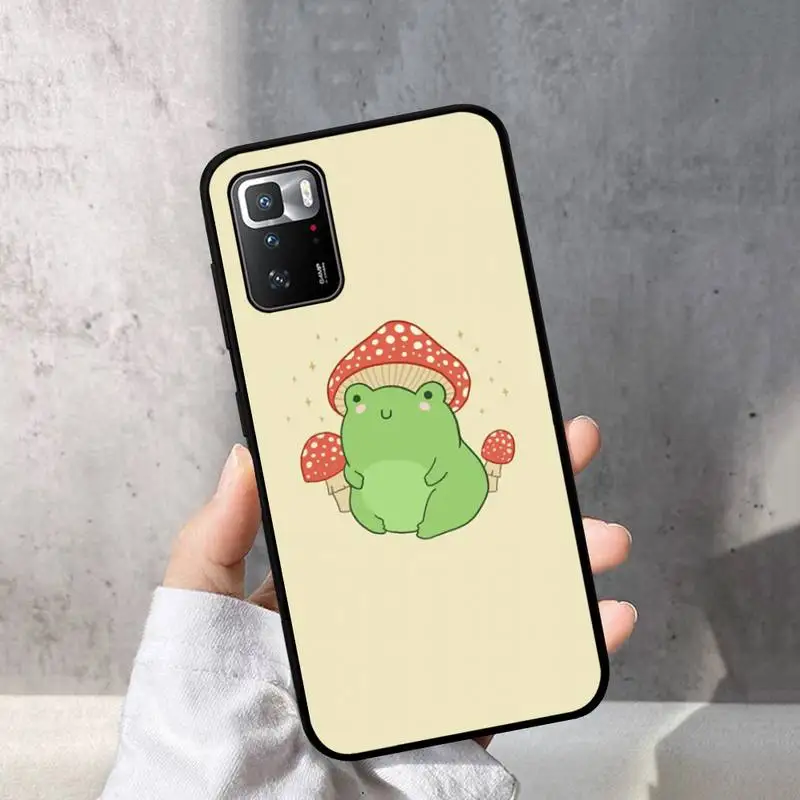 Cottagecore лягушка гриб Kawaii чехол для телефона Redmi Note 10 9 8 6 Pro 8T 5A 4X X 5 Plus 7 7A 9A K20 Обложка -