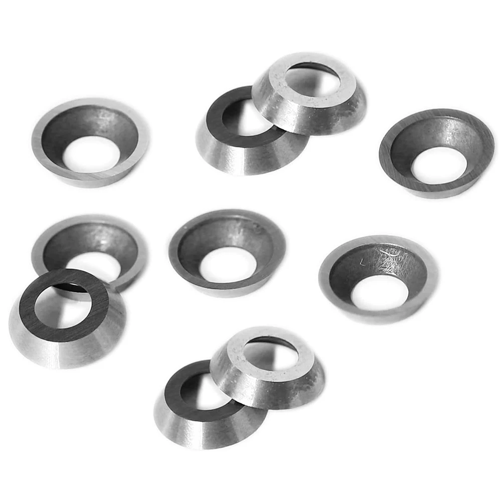 

Accessories Wood Turning Milling Cutter Carbide Inserts 10pcs Ci5 8.9mm Cutters For DIY Lathe Round Wood Turning