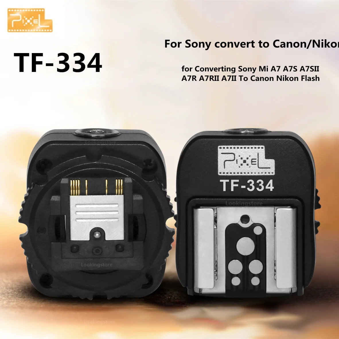 Pixel TF-334 адаптер Горячий башмак для камеры Sony Mi преобразователь в Canon Nikon Yongnuo Godox Meike Вспышка Speedlite