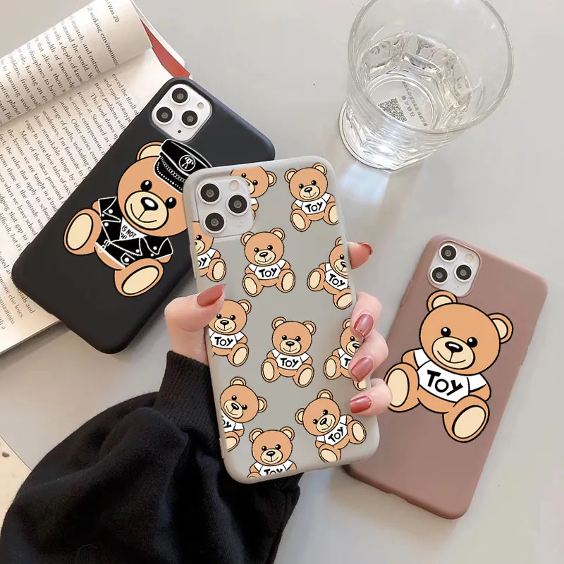

Cute Italy Bear Cover For Samsung Galaxy A50 A51 A70 A71 A21S A32 A12 A22 A31 A40 A52 s A72 A10 S9 S10 S20 FE S21 Plus TPU Case