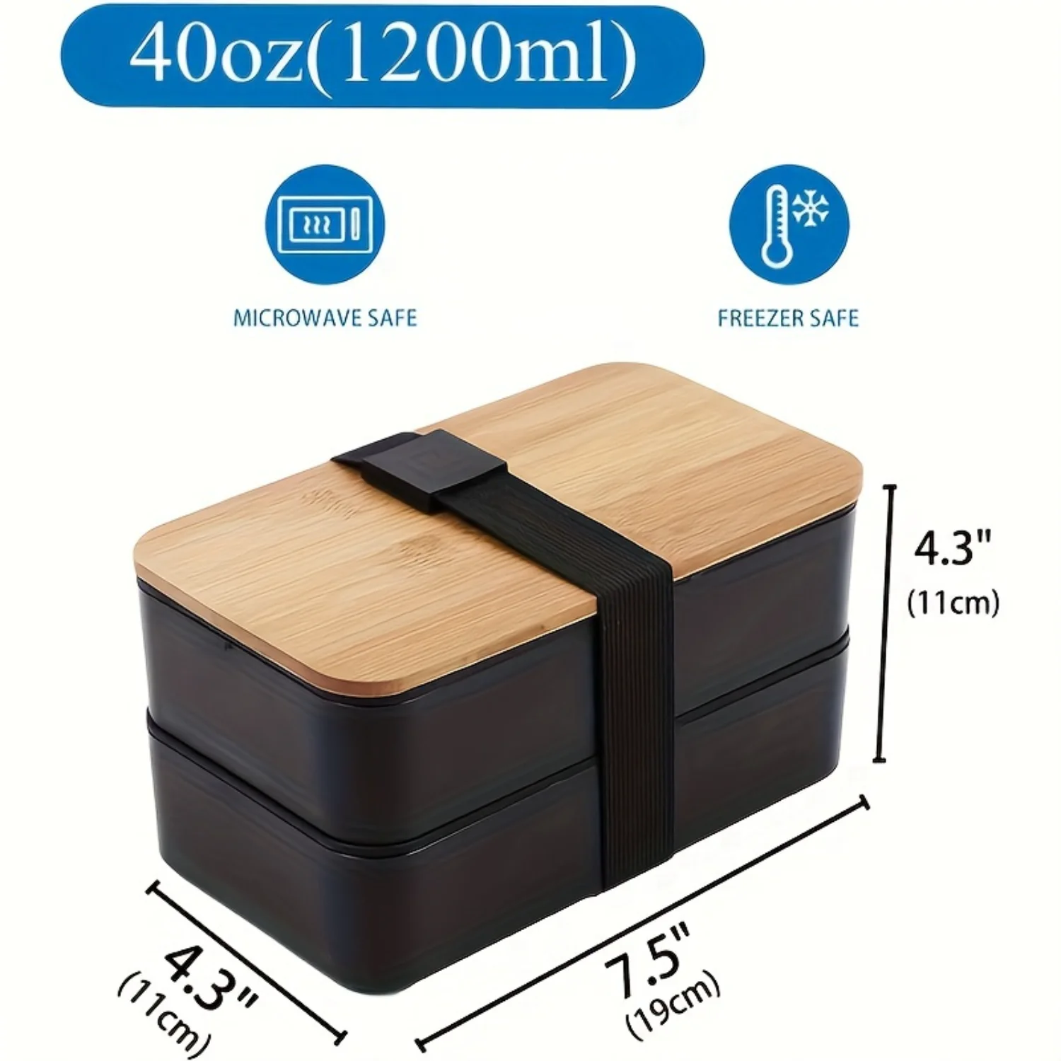 Герметичный набор контейнеров для обеда Bento Box — портативный многоразовый и