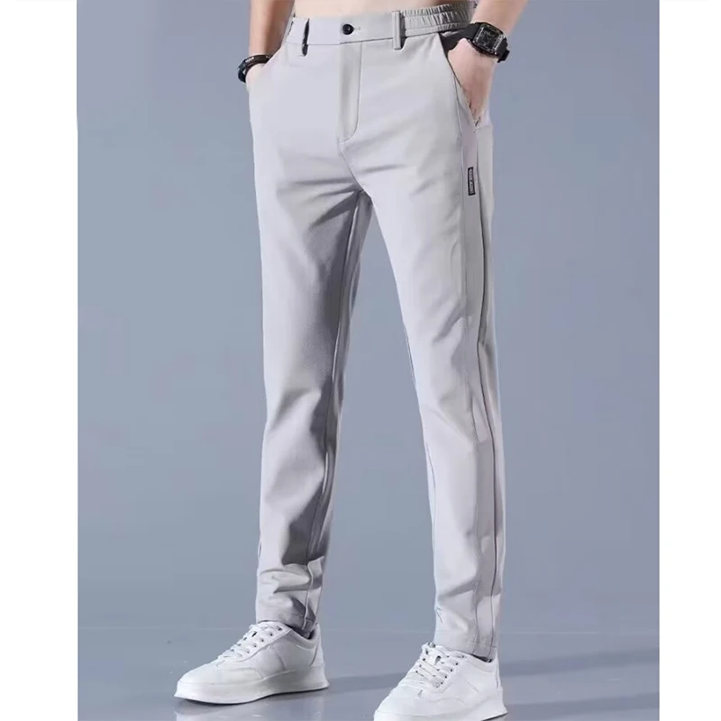 Autumn all-in-one multi-color business casual long pants men's straight leg loose 2024 new fashion nine-point