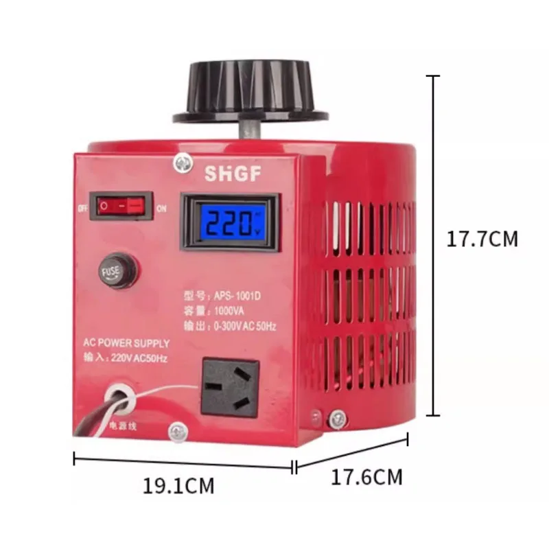 1 кВА 2 3 5 220 В Variac регулятор напряжения переменного трансформатора 0-300 выходного