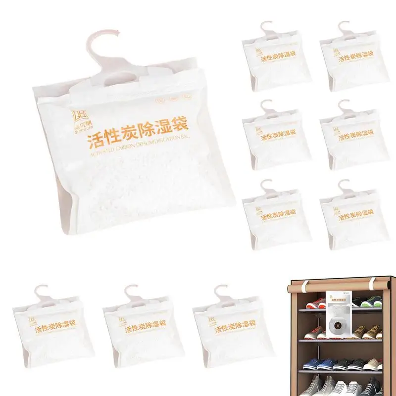 

Moisture Absorbers Leak-Proof Dehumidifier Bag With Flexible Hook Household Suspending Air Purifier For Bathroom Bedroom Closet