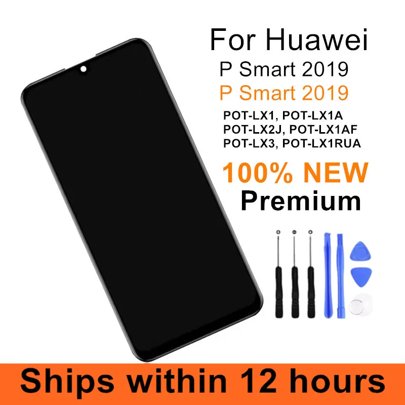 ЖК-дисплей для Huawei P Smart 2019 с сенсорным экраном дигитайзер в сборе рамкой smart 2018