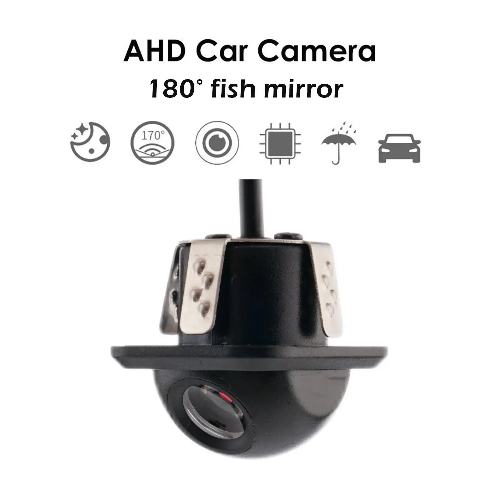 

Car Rear View Camera Night Vision Reversing Auto Parking Monitor CCD Waterproof HD Video Fish Eye Lens