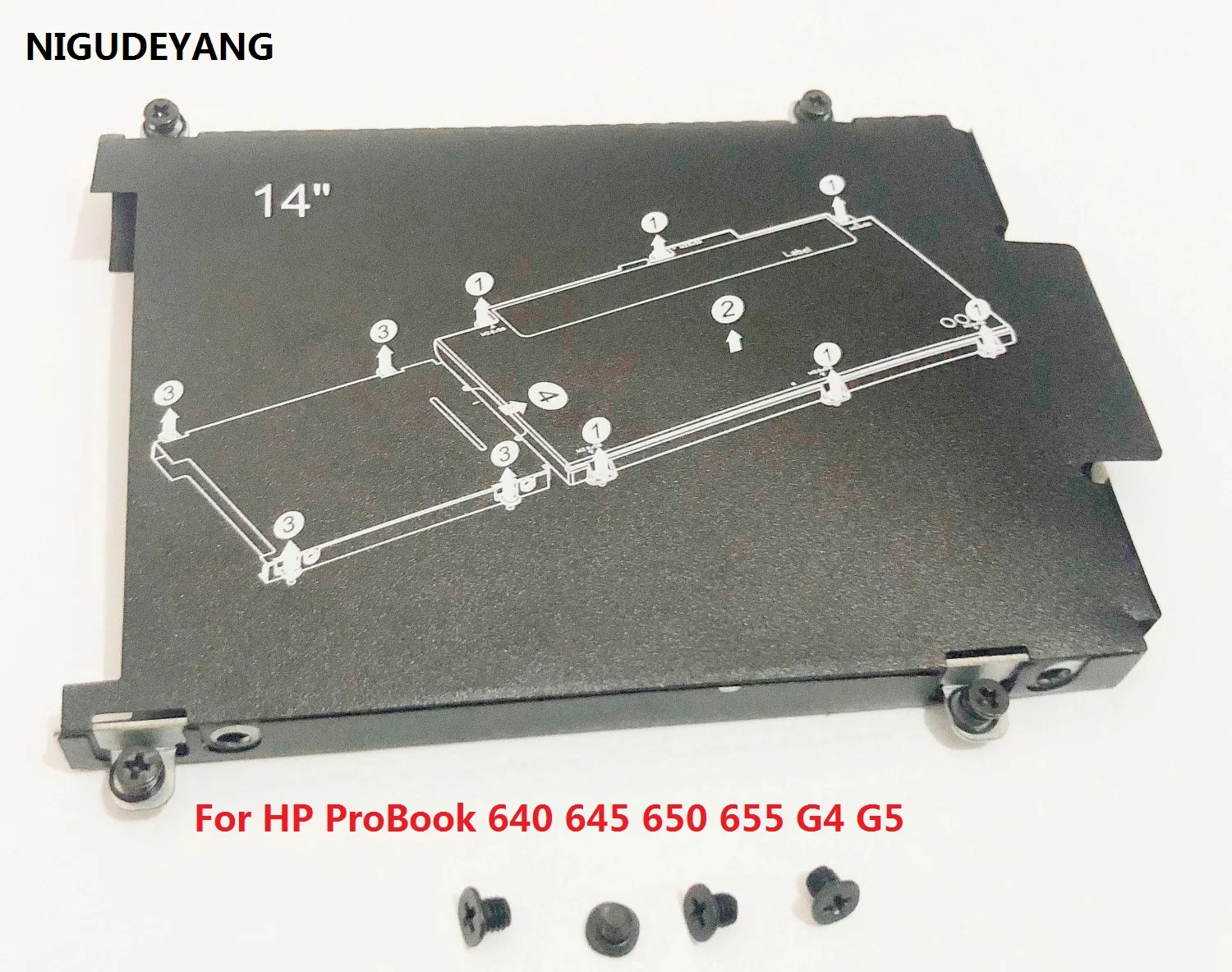 Фото SATA HDD SSD 2,5 кронштейн для жесткого диска Caddy рамка лоток для HP ProBook 640 645 650 655 G4 G5 №3