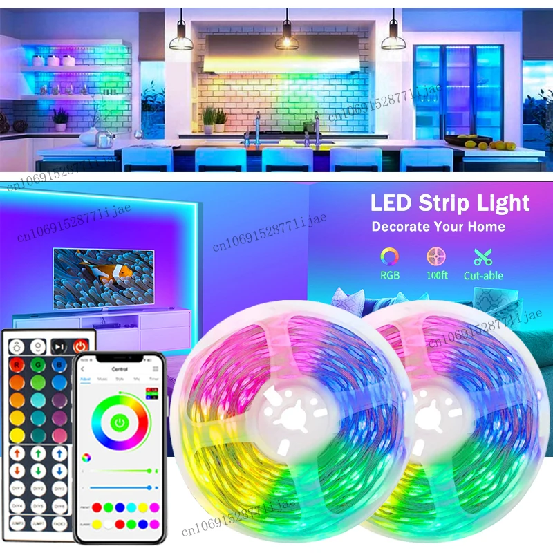 

Bluetooth LED Strips SMD5050 APP Control Neon Ice Lights Remote Control Lamp for Bedroom Decoration TV Backlight DC5V Room Decor