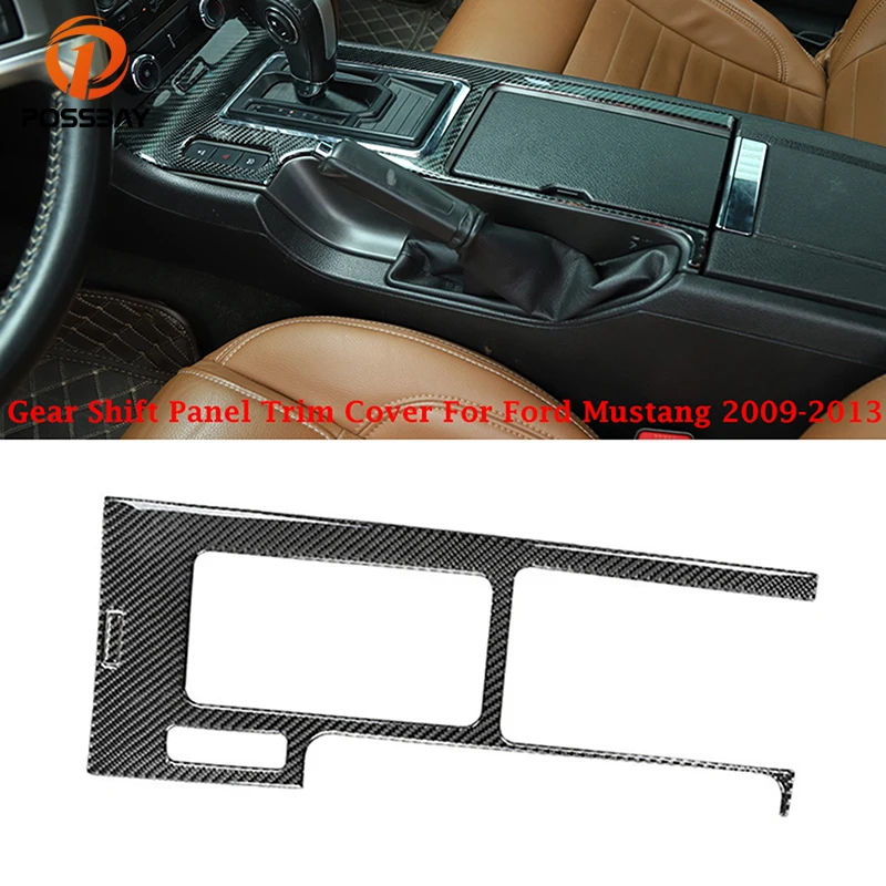 

2 Pcs Car Gear Shift Panel Trim Cover Mouldings Styling for Ford Mustang 2009 2010 2011 2012 2013 Auto Interior Accessories