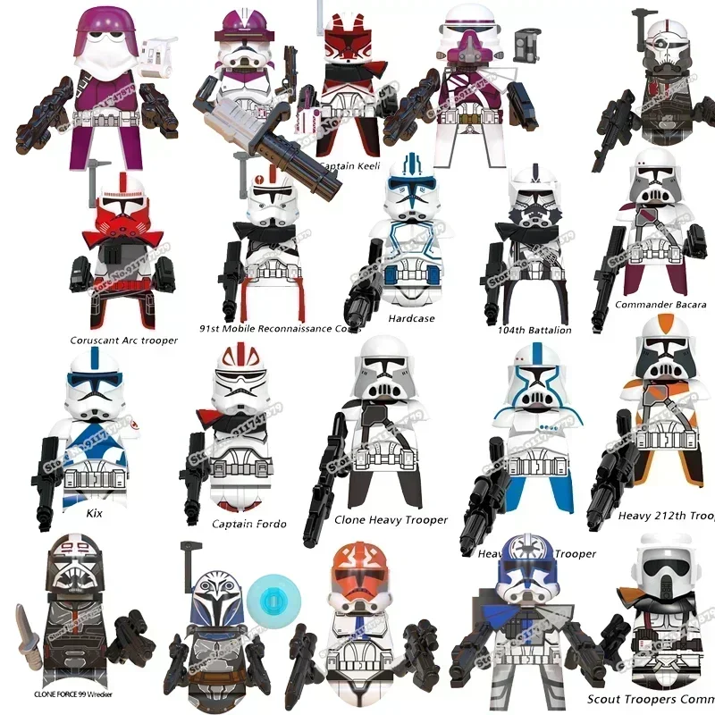 Горячие игрушки Клон Звездные войны Дат Вейдер Солдат Строительные блоки Асока