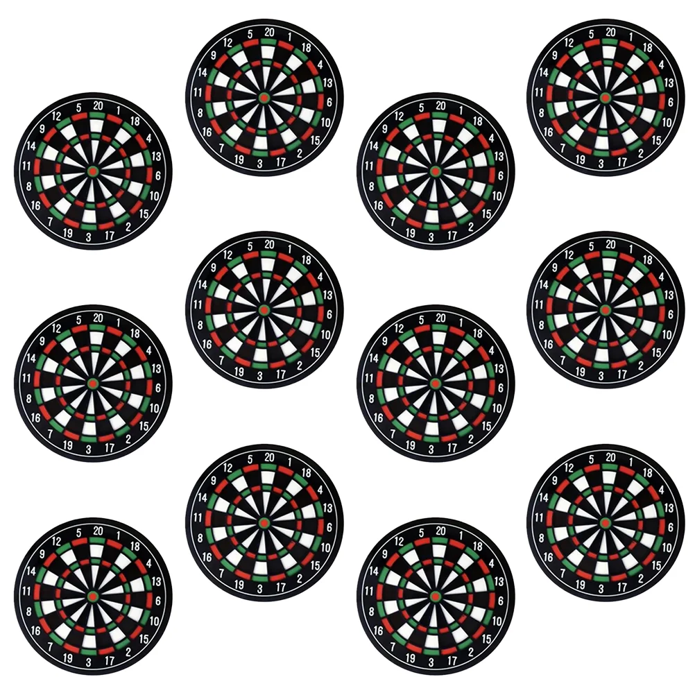 12Pcs Dart Board Cup Pad Heat Resistant Cup Cushion Home Coaster Ornament