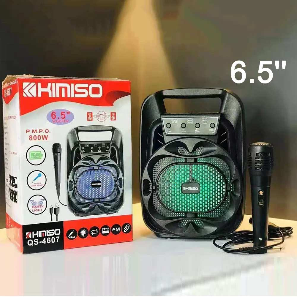 

Портативные bluetooth-колонки KIMISO, 6,5 дюйма, сабвуфер с микрофоном