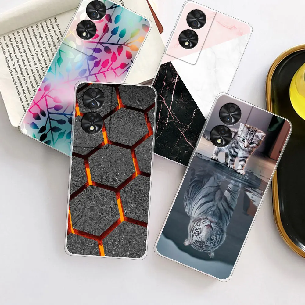 Для TCL 50 SE чехол 6 78 &quotпрозрачный мягкий силиконовый бампер для телефона 5G