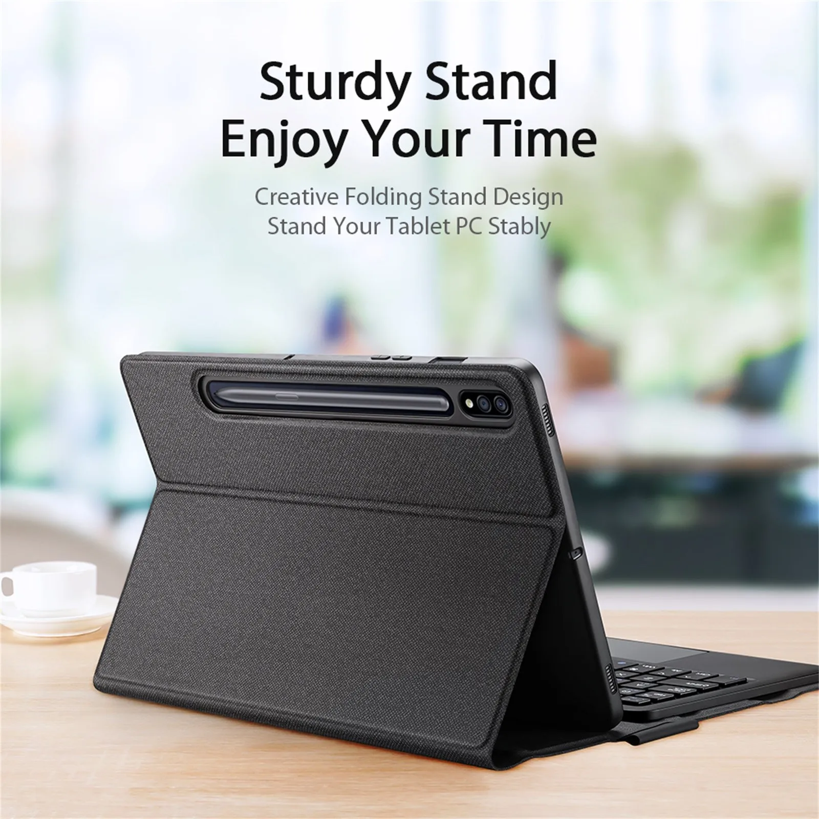 

Ультратонкий кожаный чехол с клавиатурой и стилусом для планшета