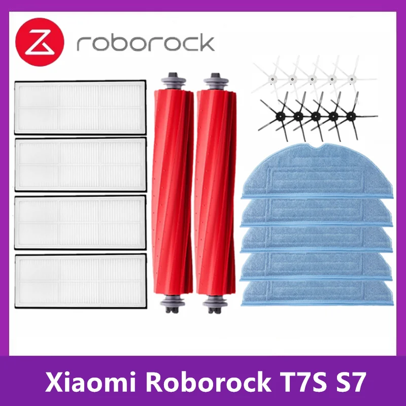 

Запчасти для пылесоса Xiaomi Roborock S7 T7S T7S PLUS, основная щетка, Hepa фильтр, швабра