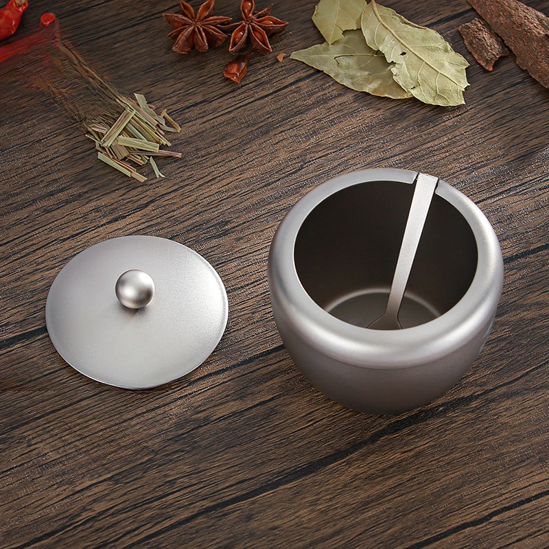 Котелок для приправ из чистого титана портативная коробка кухонный бытовой