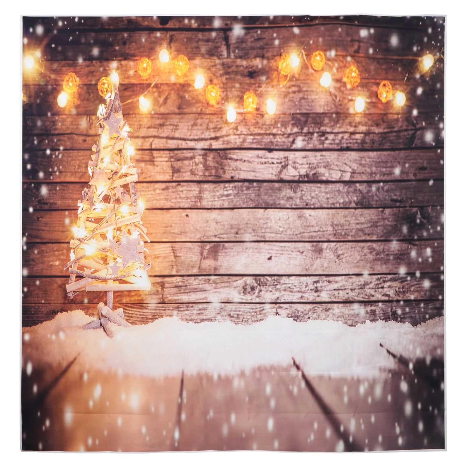 

Festival Backdrop Christmas Photography Wooden Wall Simulation Background