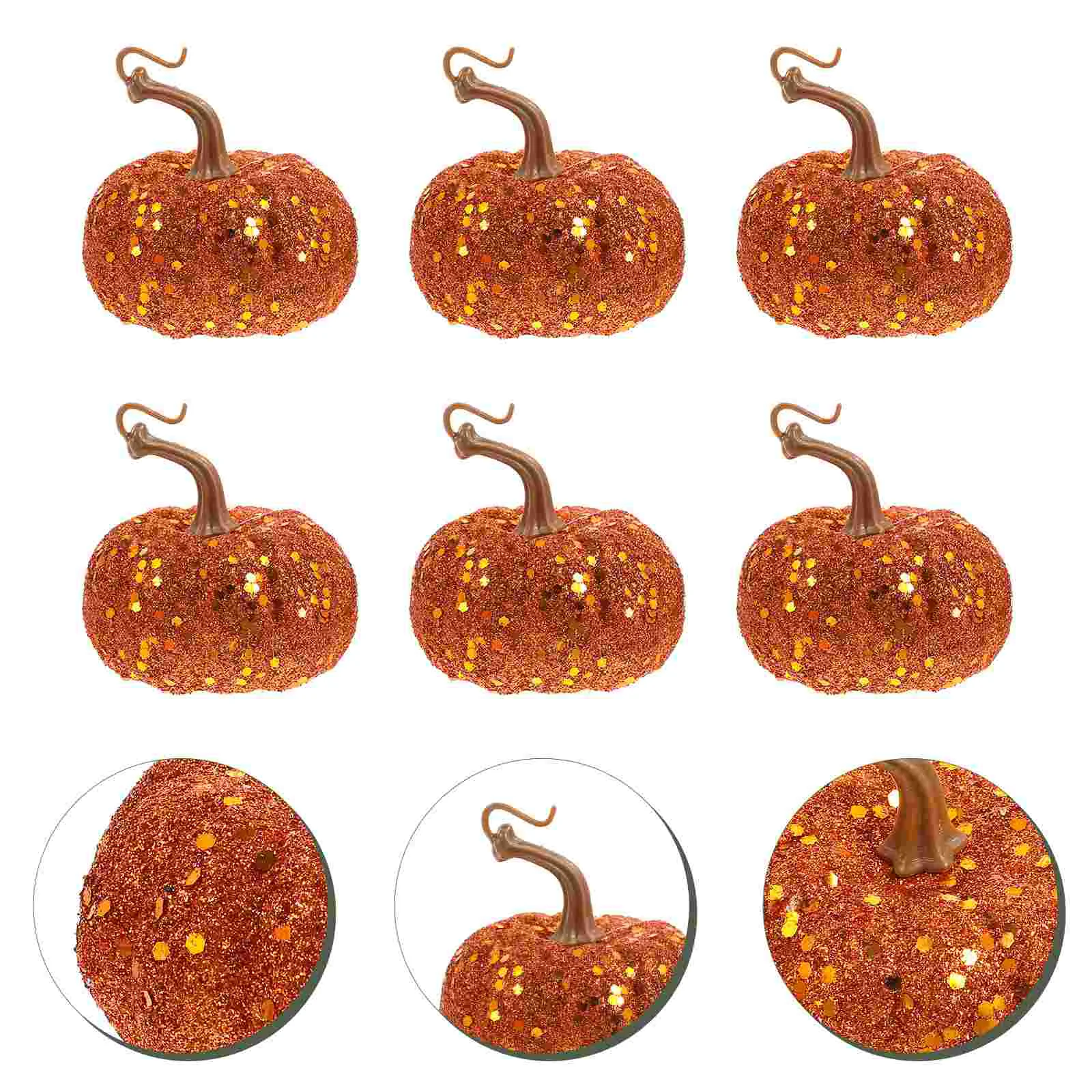 

6 Pcs Simulation Foam Pumpkin Pumpkins Pendants Hanging Decorations Little Halloween Handmade Ornaments Decorative