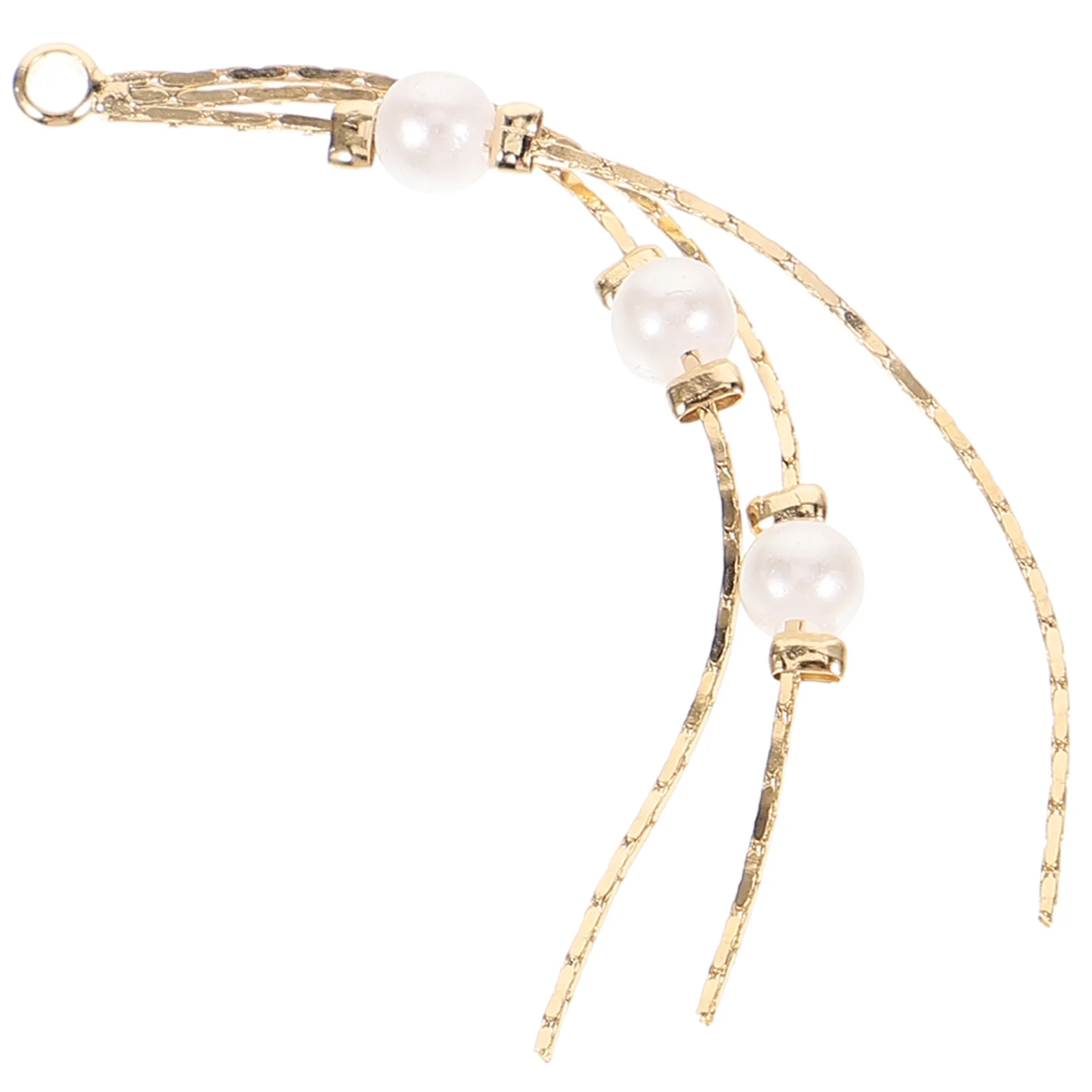 

Decorative Chain Gold Plated Earrings Dangle Earrings Thread Tassel Charm DIY Metal