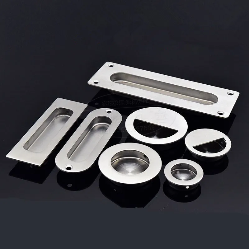 

1PCS Hidden Recessed Furniture Handle Stainless Steel Round Square Kitchen Cabinet Drawer Cupboard Pull Door Handles