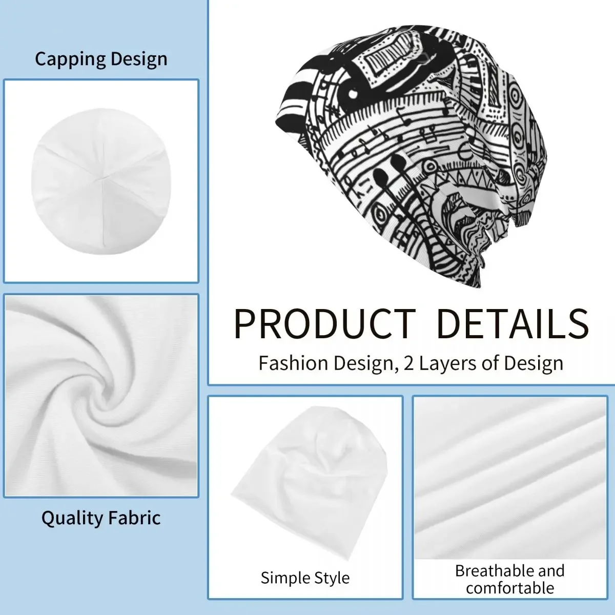 Классическая Шапка каракули с клавиатурой пианино Мужская Уличная тонкая шапка