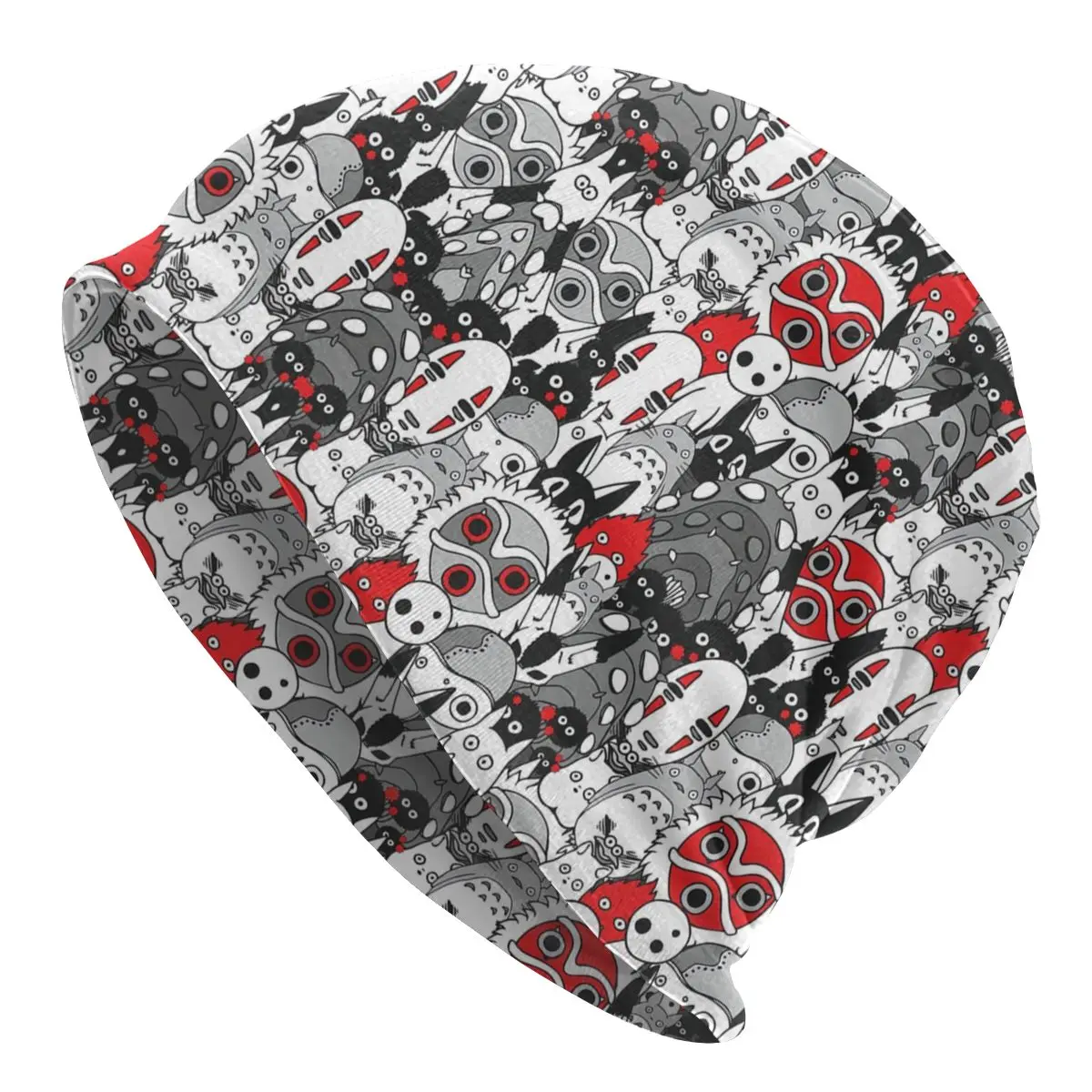 

Bonnet Winter Warm Knit Hat Miyazaki Hayao Away Of Mask Street Beanies Caps Totoro Anime Princess Mononoke Beanie Hats Ski Cap