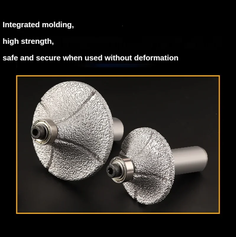 Фото R3/R5/R8/R10/R12/R15/R18гранная отделка Knief с круглым хвостовиком 1/2 дюйма для алмазной фрезы из камня, гранита, мрамора, пайки №3