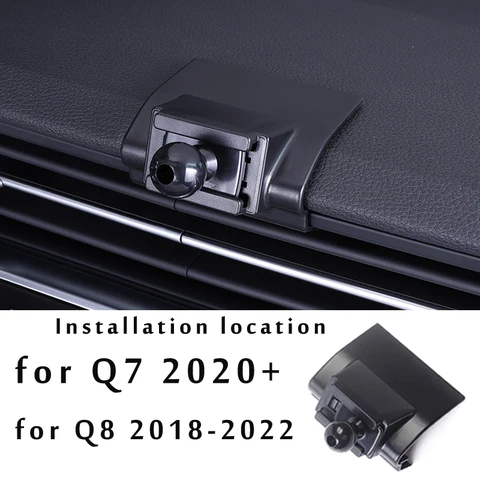 Регулируемый автомобильный держатель телефона для Audi Q7 Q8 4M 2016 2017 2019 2020 2021 2022 автомобильные аксессуары для интерьера