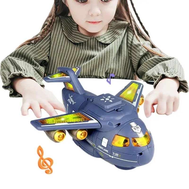 

Electric Airplane Toy Music Light-Up Toddlers Toy Airplanes Children's Birthday Gifts For Boys And Girls Ages 3-12