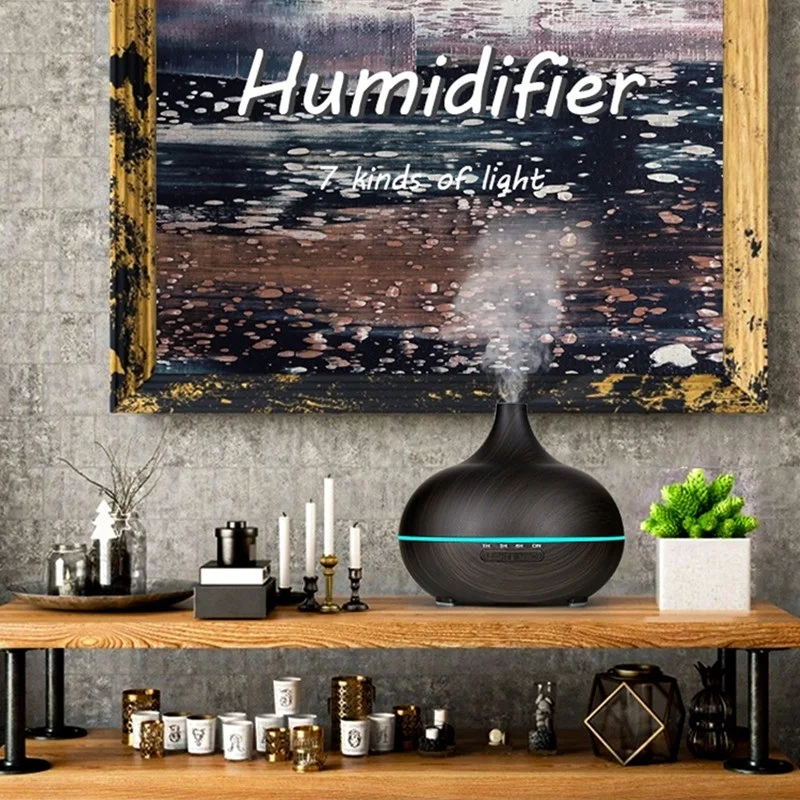 

Распродажа, ультразвуковой увлажнитель воздуха с дистанционным управлением, распылитель эфирных масел для ароматерапии, 550 мл, вилка EU/UK/AU/US