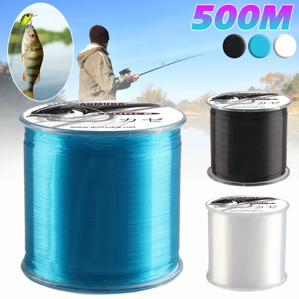 

500M Nylon Fishing Line Table Fishing Sea Rod Fishing Line High Abrasion Resistance Reel Fishing Line Outdoor Fishing Tools