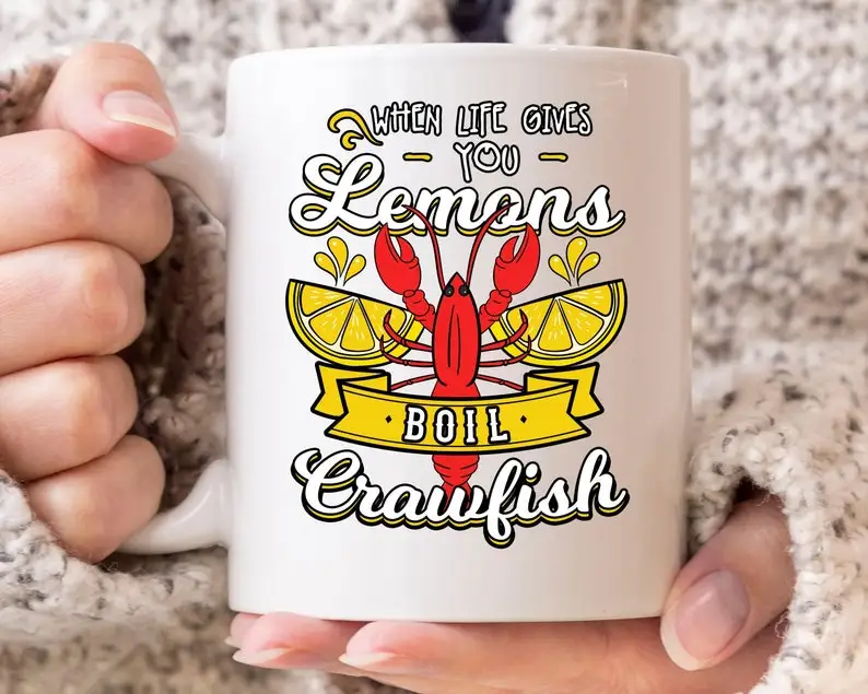 

Boil Crawfish Mug, Funny Mardi Gras Gift Idea, Crayfish Party, Cool Crawfish Boil Design, Seafood Lover Mug, Mudbag For Dads