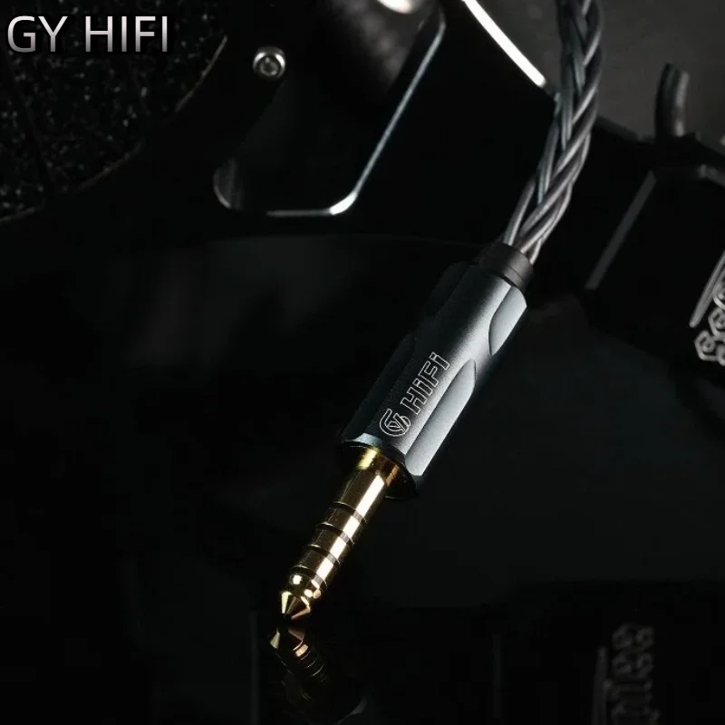Фото GY HiFi-378 8-жильный кабель для наушников Guhe из монокристаллической меди с разъемами 2.5/3.5/4.4 мм, 0.78-контактный QDC MMCX IE900 для проводных наушников №2