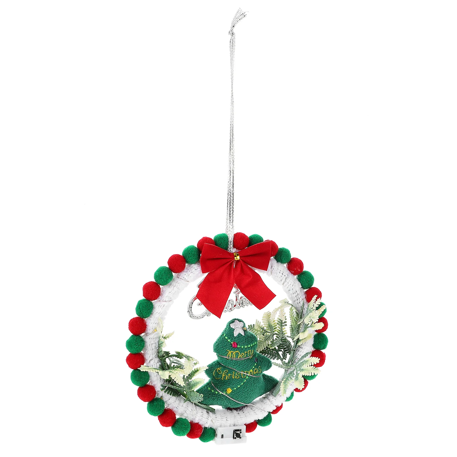 

Wreath Wall Hanging Decor Front Door Christmas Wreaths Making Material Xmas Scene