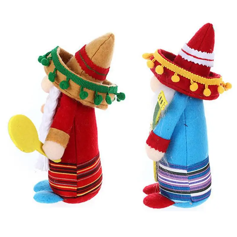 

Mexican Carnival Faceless Plush Dolls Mexican Carnival Gnomes Plush Collectible Figurine Lucky Home Decorations Ornaments Party