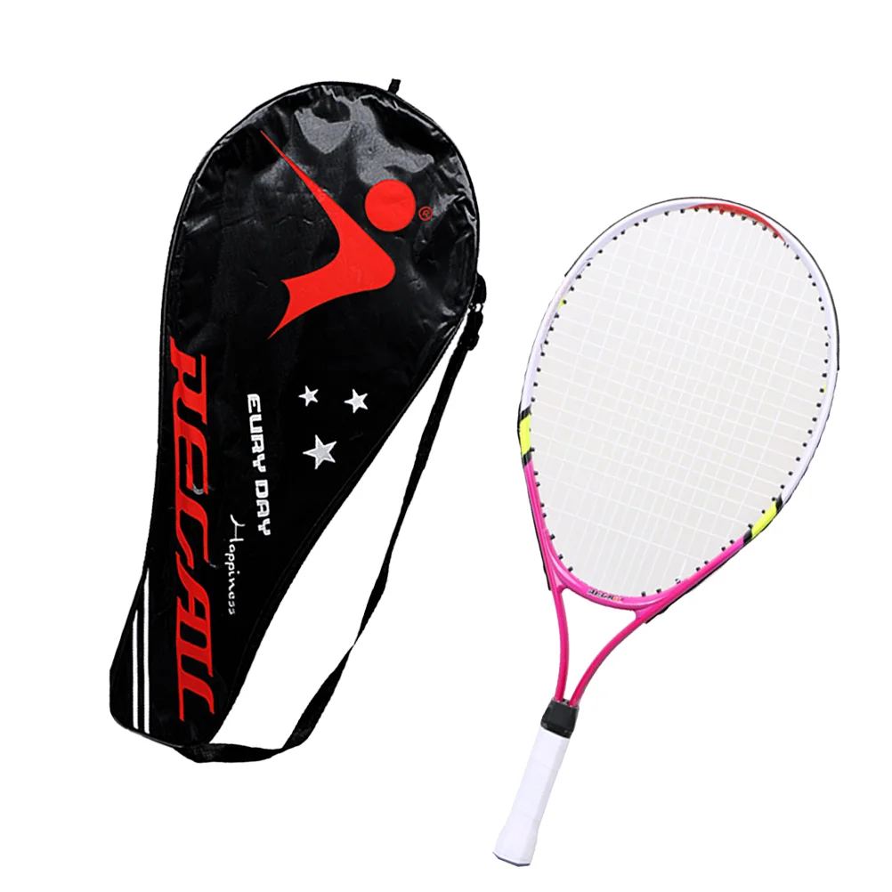 

Alloy Tennis Racket with Bag Parent-Child Sports Game Toys for Children Teenagers Playing Game Outdoor (Yellow)
