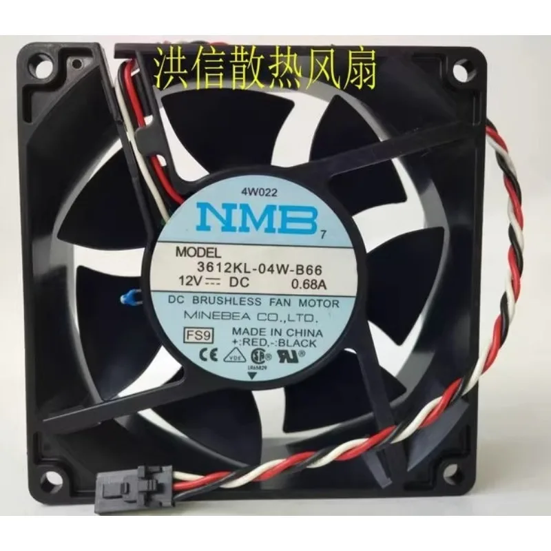 Фото Новый охлаждающий вентилятор для MNB 3612KL-04W-B66 12 В 0,68 А 3-проводной охлаждающий вентилятор для сервера Dell 9032 90X90X32 мм №1