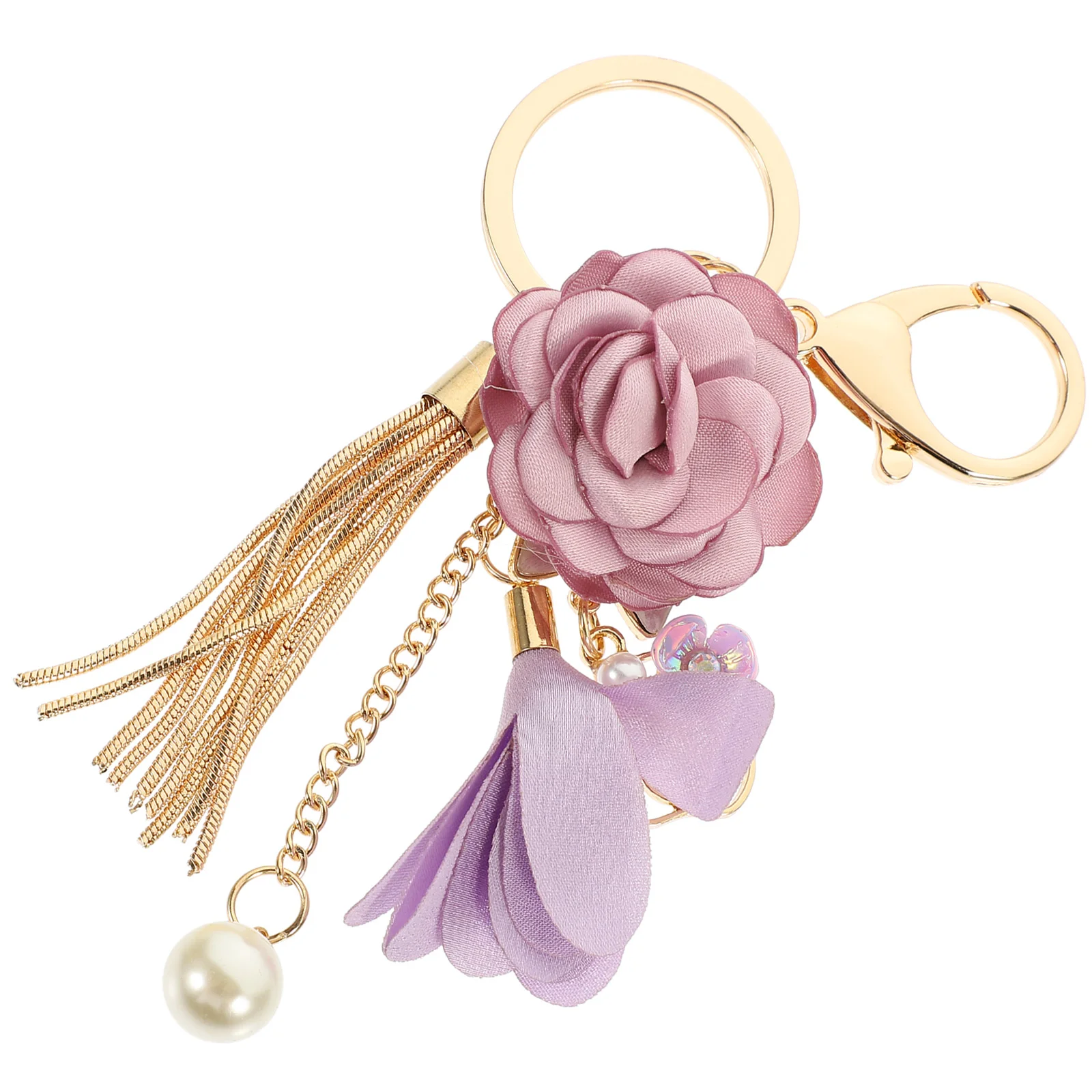 

Keychain Rose Tassel Key Chain Ornament Key Chain Decoration Bag Hanging Ornament