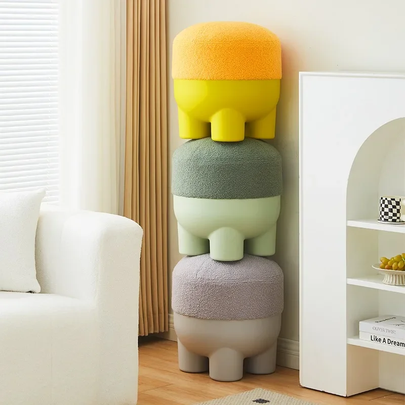 Маленький табурет в скандинавском стиле домашняя дверь пеленание обуви