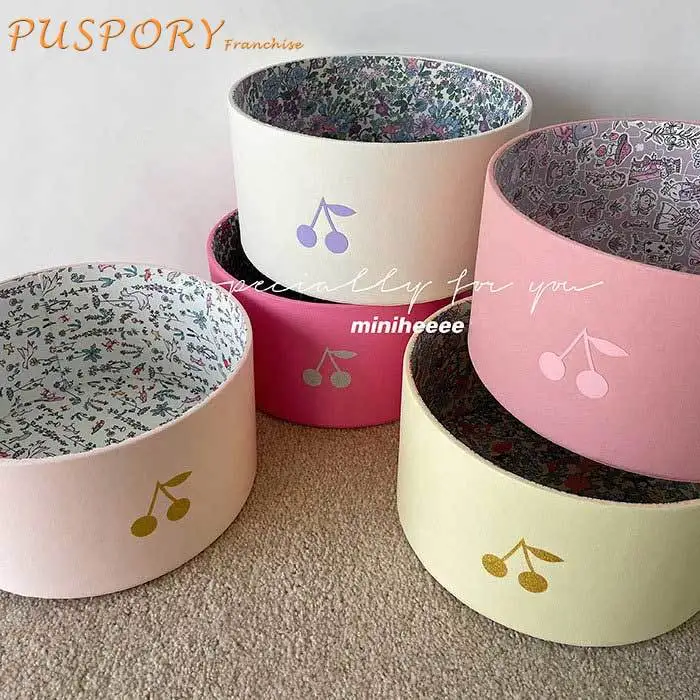 

Baby Daily Storage Cherry Storage Gift Box Makeup Hairpin Jewelry Toy Desktop Organizing Tidy Cans Infant Supplies Storage Box
