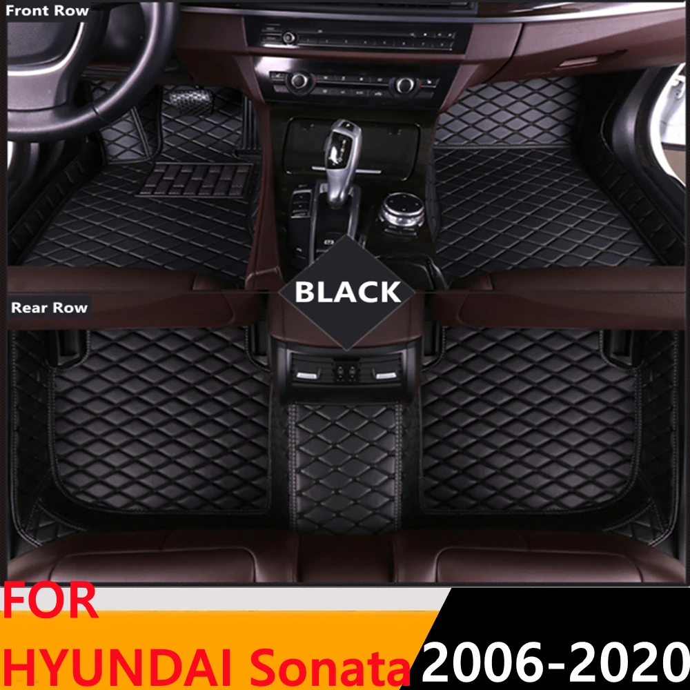 

Водонепроницаемый кожаный коврик Sinjayer под заказ, коврики для автомобиля, передний и задний напольный коврик, автозапчасти, коврик для HYUNDAI ...