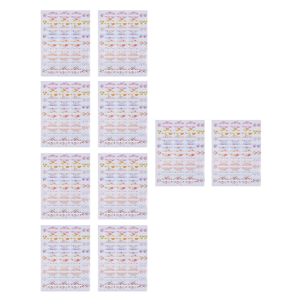 Фото 10 шт. этикеток для флаконов с эфирными маслами, самоклеящиеся, из водостойкого материала, для письма чернильной ручкой, легко снимаемые, экономят время, гладкие №5