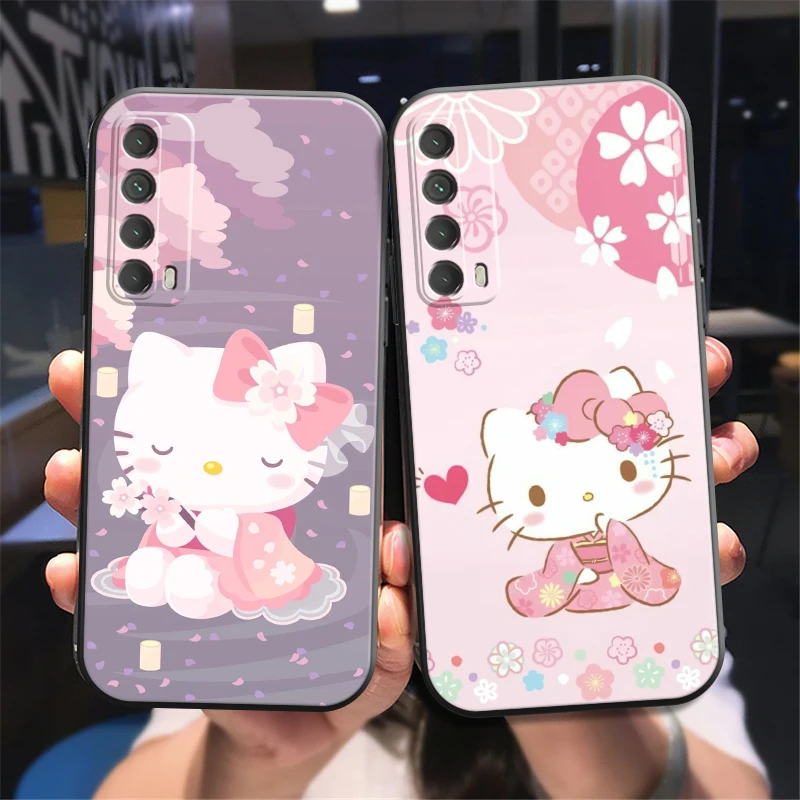 

Милый чехол Hello Kitty для телефона Huawei P Smart Z 2019 2021 P20 P20 Lite Pro P30 Lite Pro P40 P40 Lite