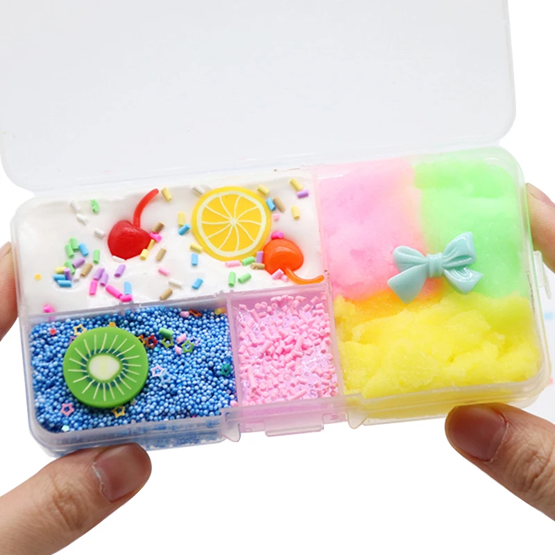 

Новые игрушки для детей, 2022 цветов, вишня, хлопковая грязь, Кристальный бант, слизь для детей, глина для обучения полимерным методам