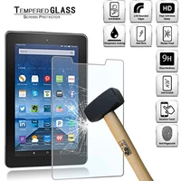 tablet tempered glass screen protector cover for fire 7 5th gen 2015 alexa full coverage hd tempered film