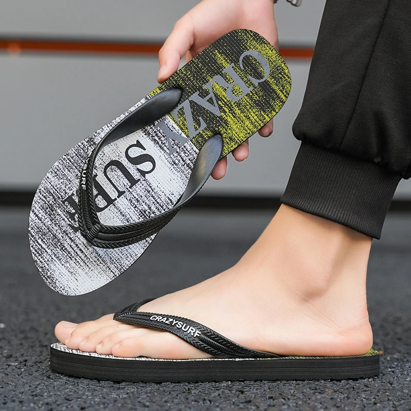 Новинка 2024 модные мужские шлепанцы для путешествий на открытом воздухе