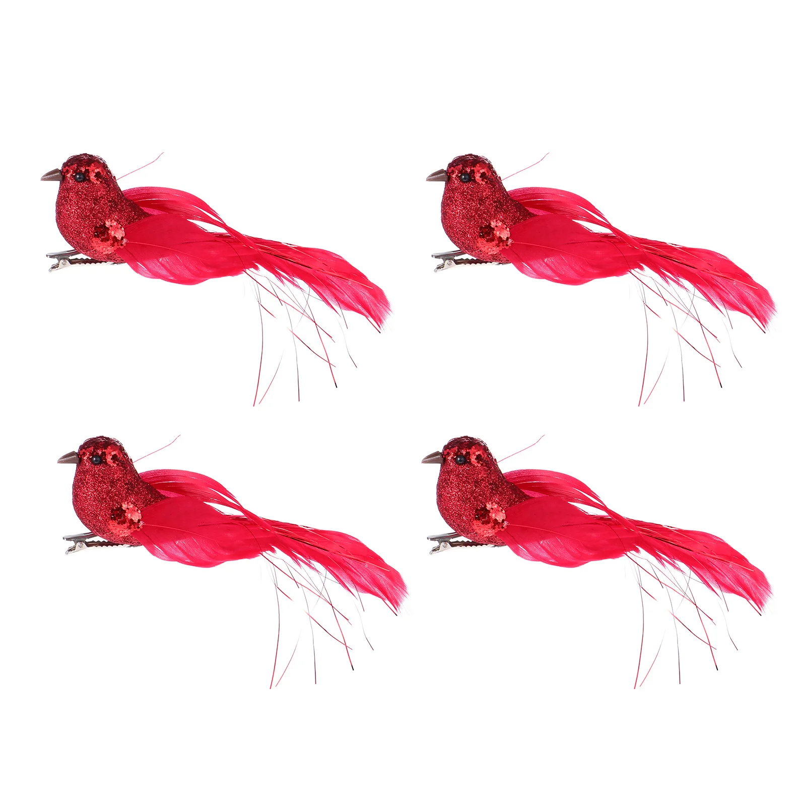 

Christmas Birds Bird Cardinal Ornaments Tree Clip Redon Cardinals Artificial Clips Trees Ornamentdecor Simulation Decorations