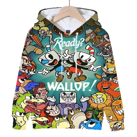 Толстовка детская с капюшоном и 3D-принтом, на весну/осень