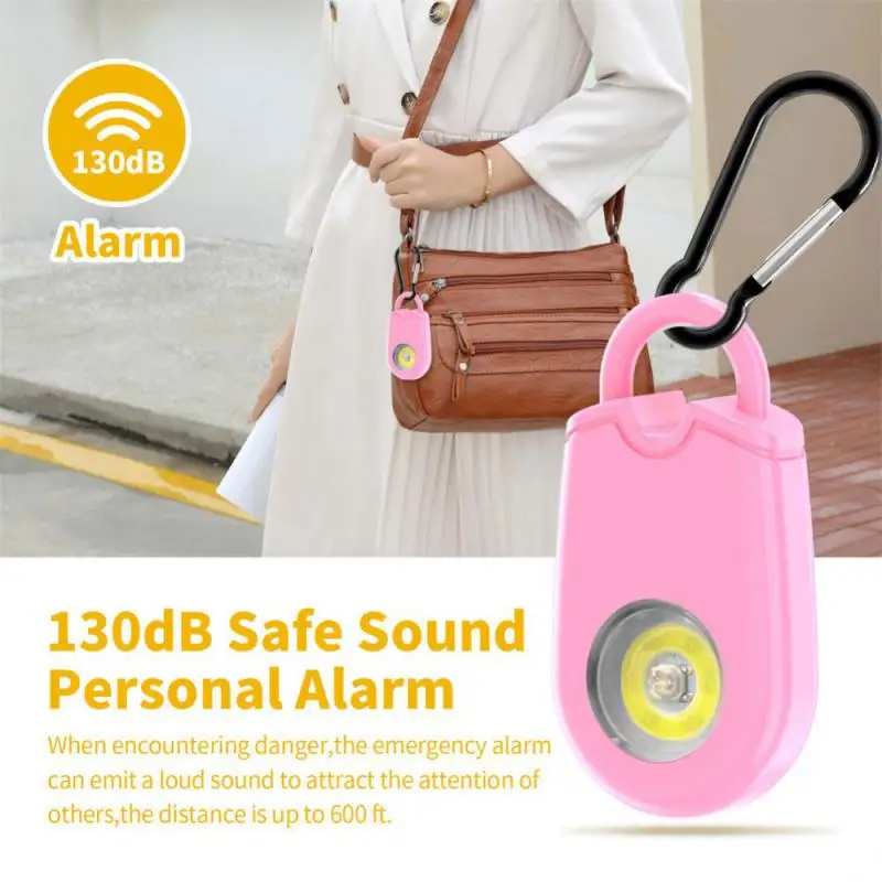 

2023 New LED Super Bright Personal Alarm Outdoor Mountaineering Distress Device For Girls Safety Wolf Guard Alarm Accessories