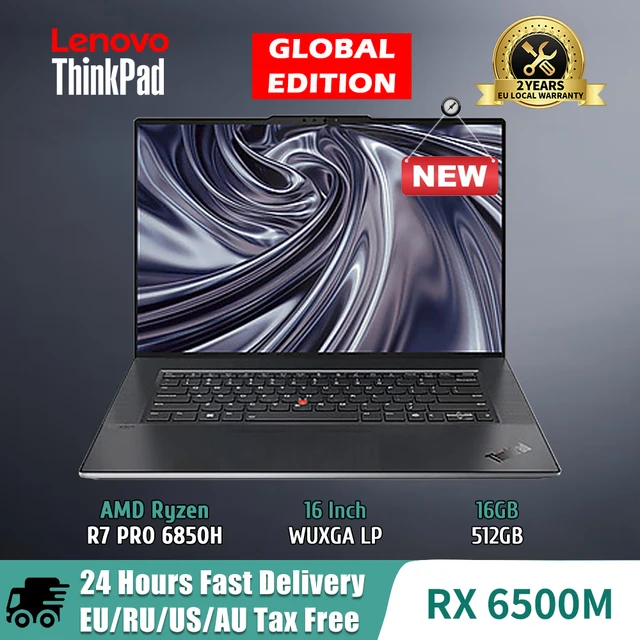 Ноутбук Lenovo ThinkPad Z16 с AMD R7 Pro 6850H Radeon RX6500M выделенный 16 ГБ 512 ГБ 4K OLED сенсорный экран ноутбуки компьютер 1